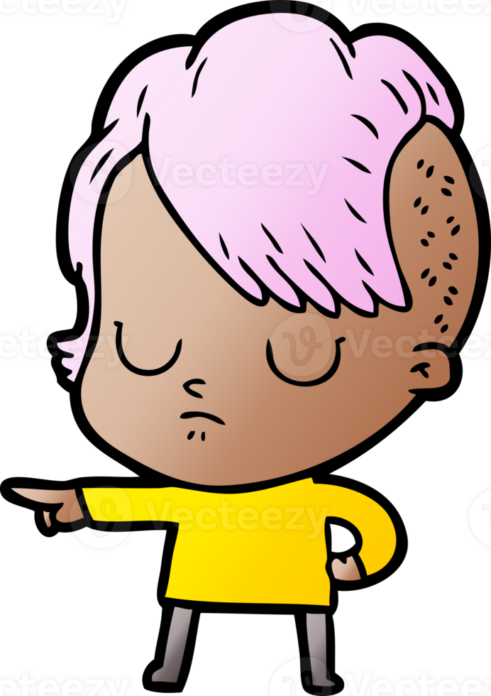 cartoon woman drawing png