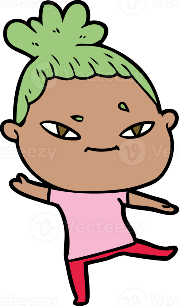 cartoon woman drawing png