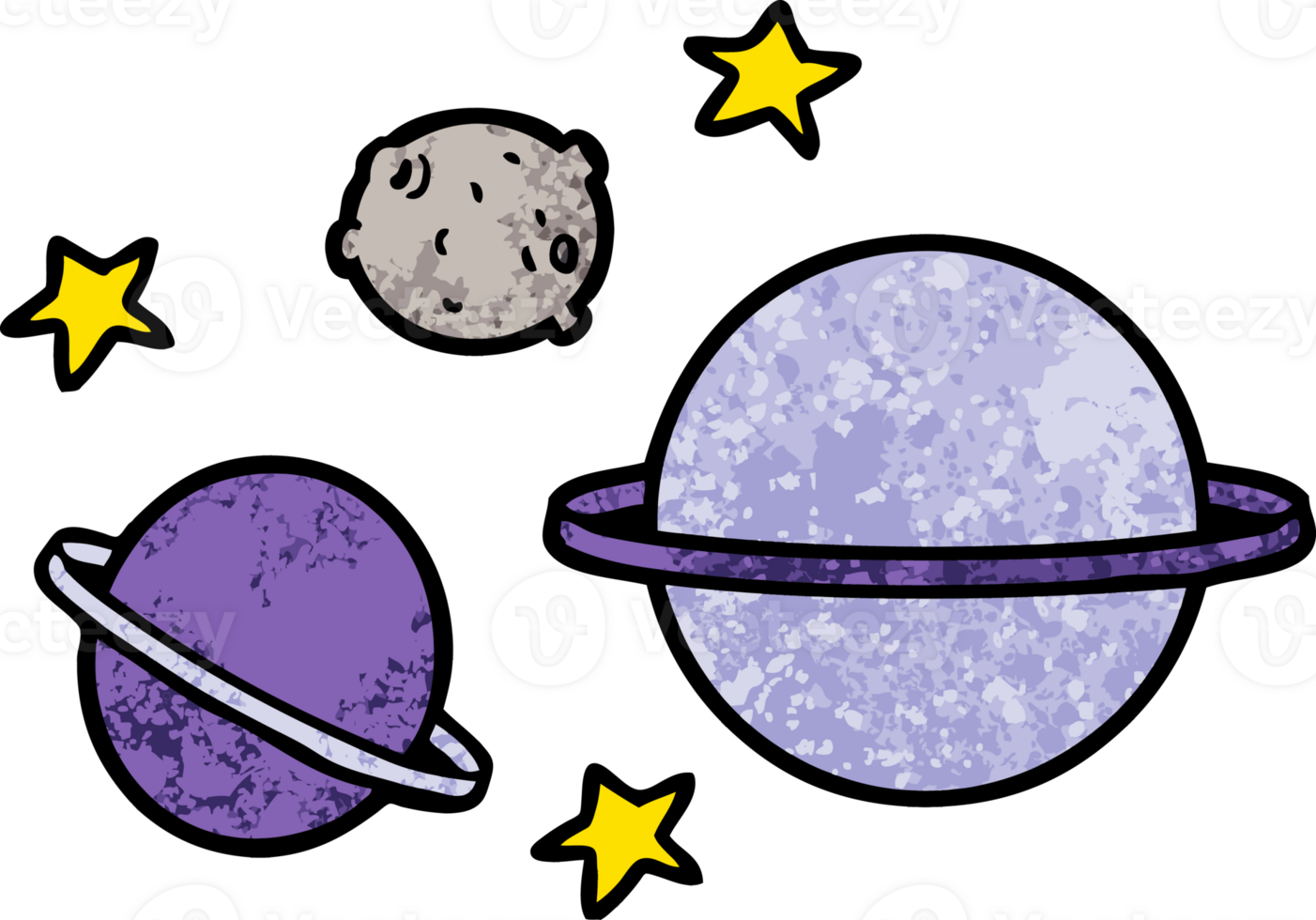 cartoon planets drawing png