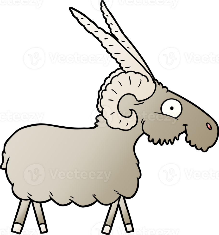 cartoon goat drawing png