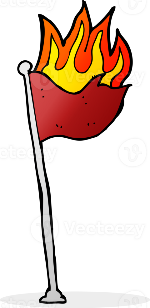 cartoon flag drawing png