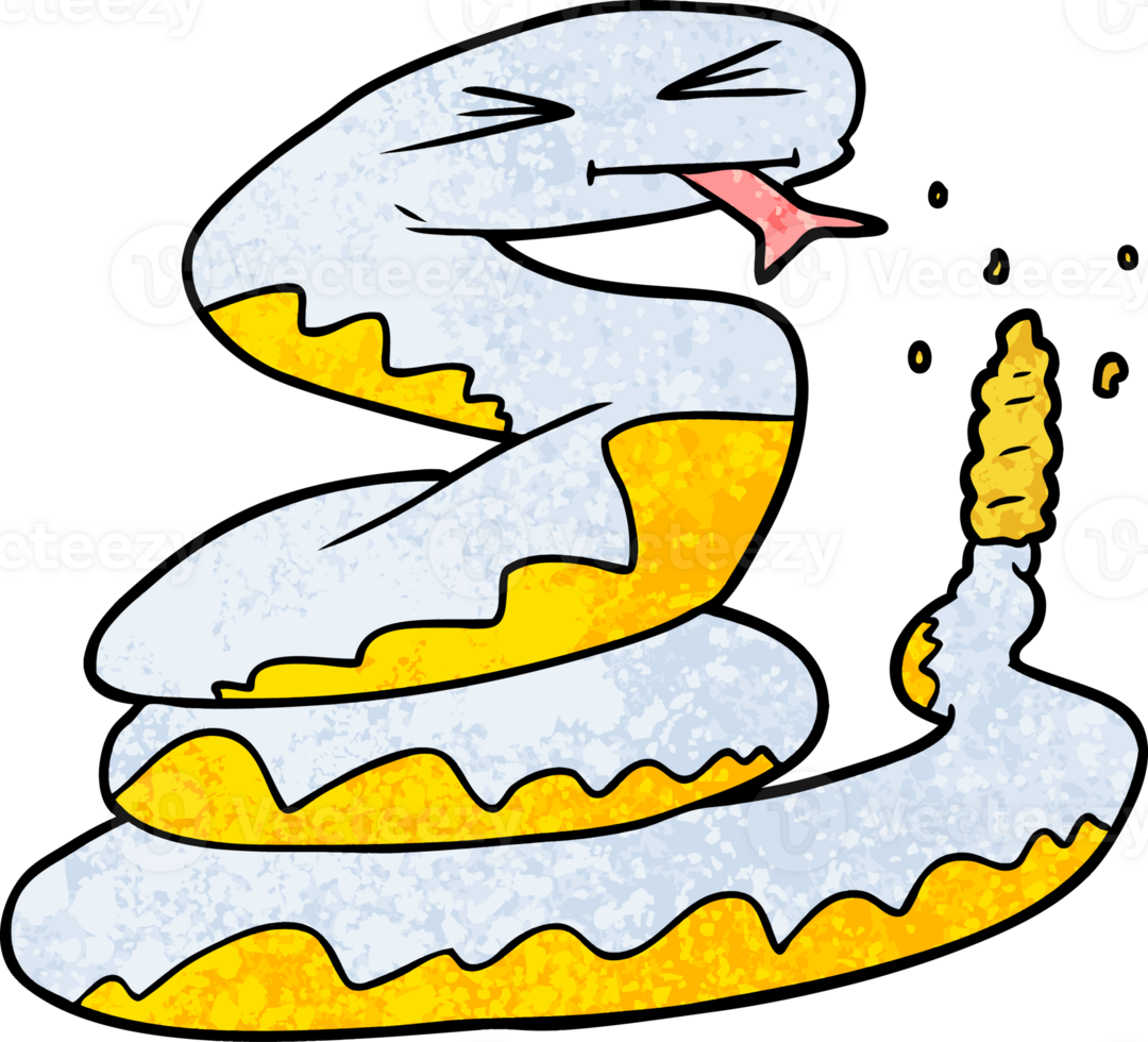 cartoon rattlesnake drawing png