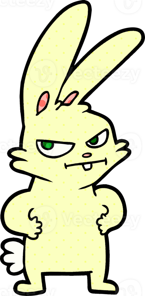 cartoon rabbit drawing png