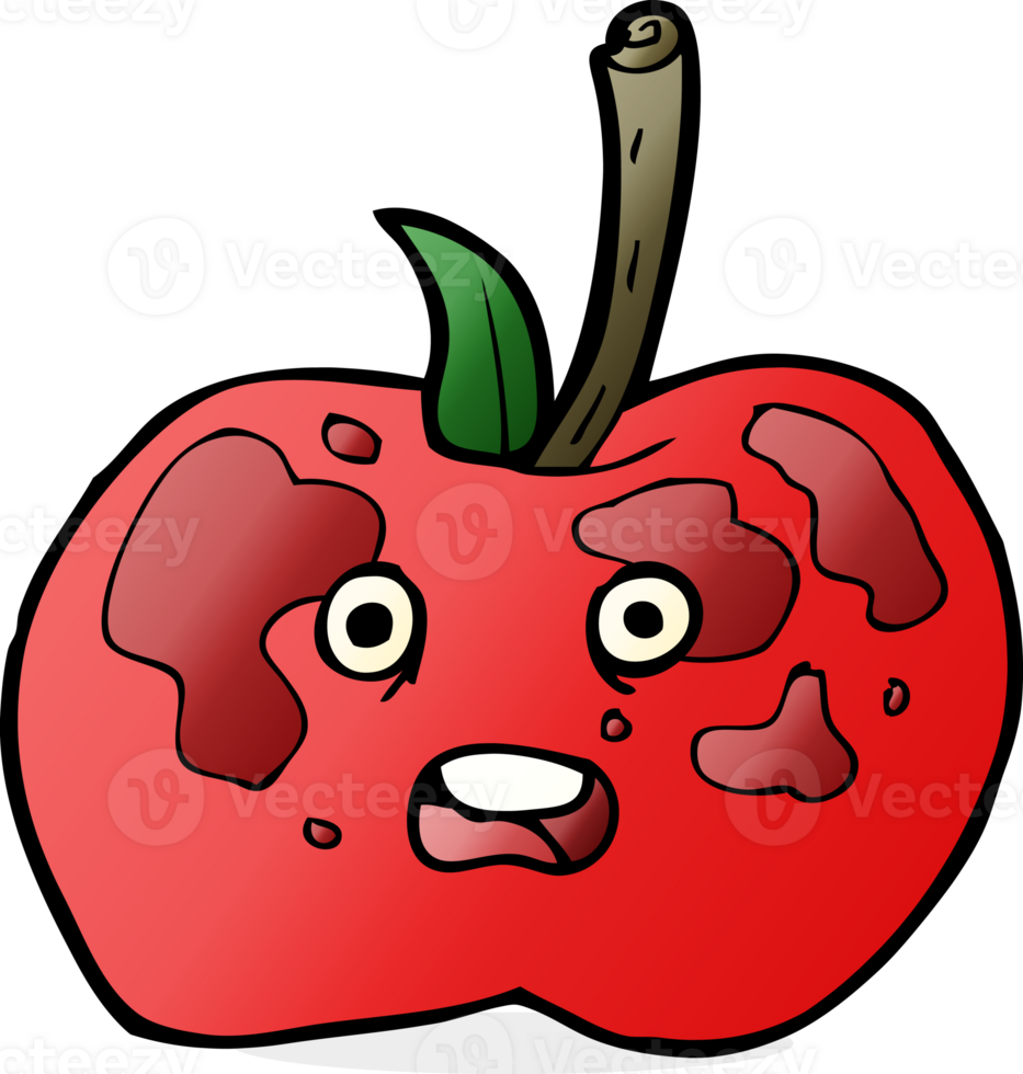 cartoon apple drawing png