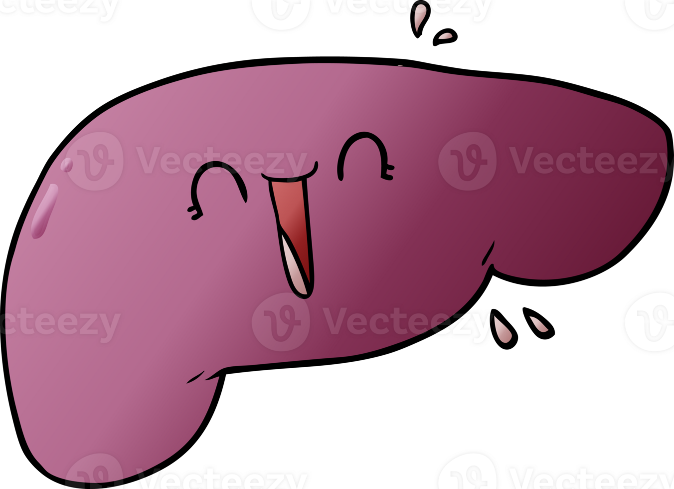 cartoon liver drawing png