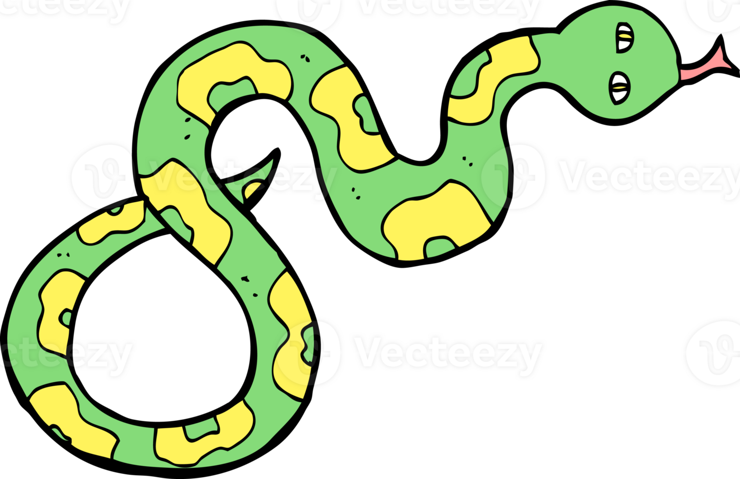 cartoon snake drawing png