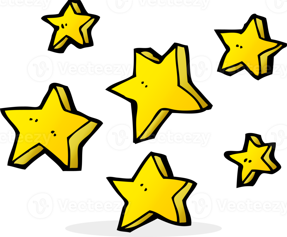 cartoon stars drawing png