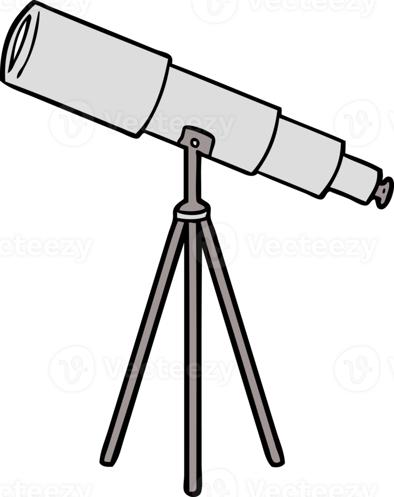 cartoon telescope drawing png