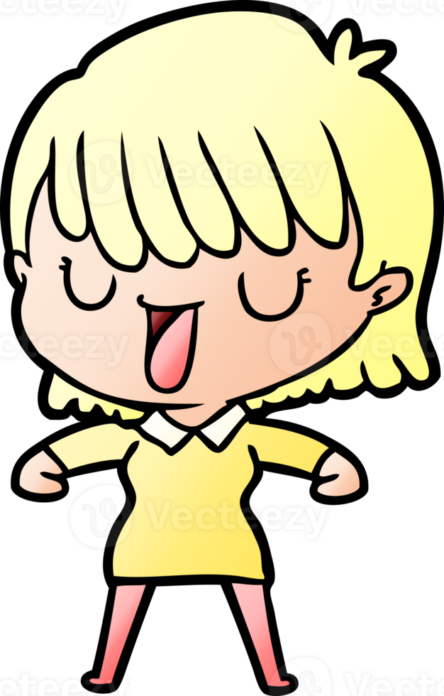 cartoon woman drawing png
