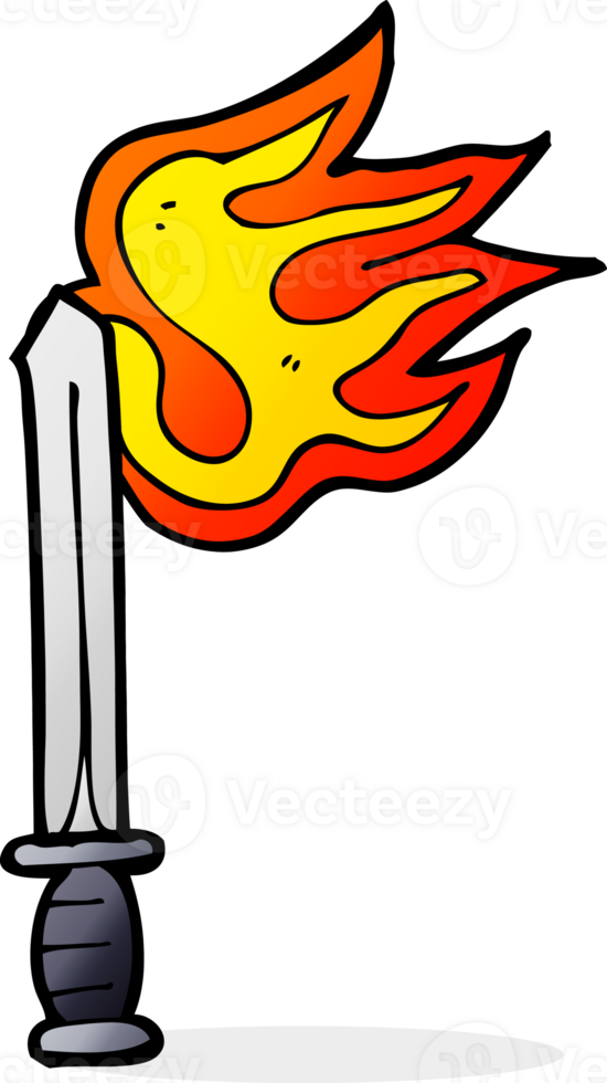 cartoon sword drawing png