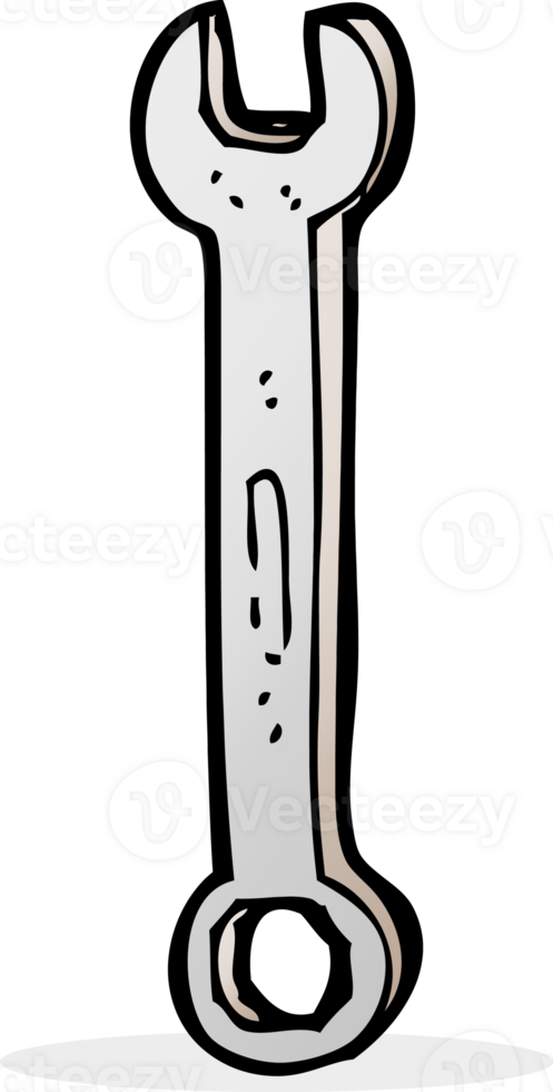 cartoon spanner drawing png