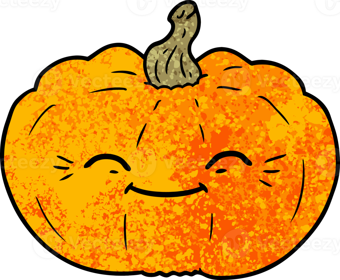 cartoon pumpkin drawing png
