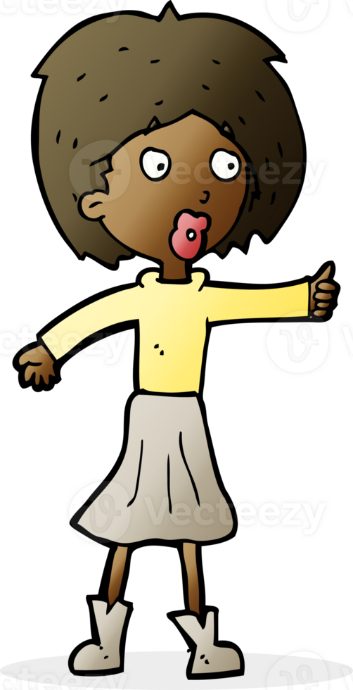 cartoon woman drawing png