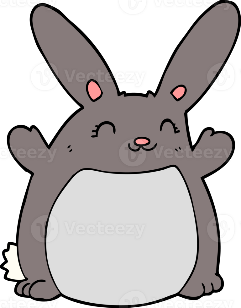 cartoon rabbit drawing png