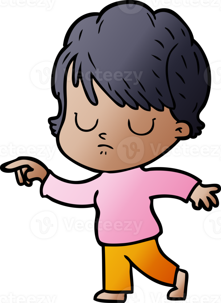 cartoon woman drawing png