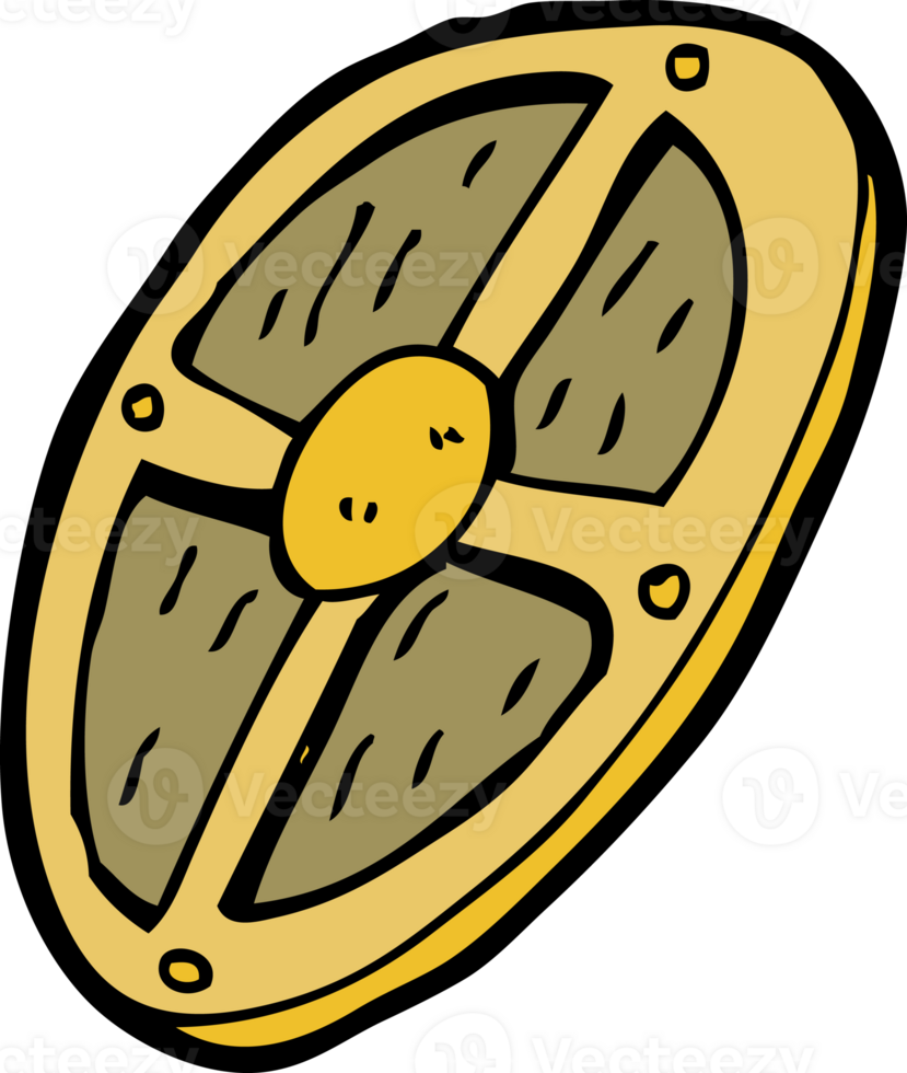 cartoon shield drawing png