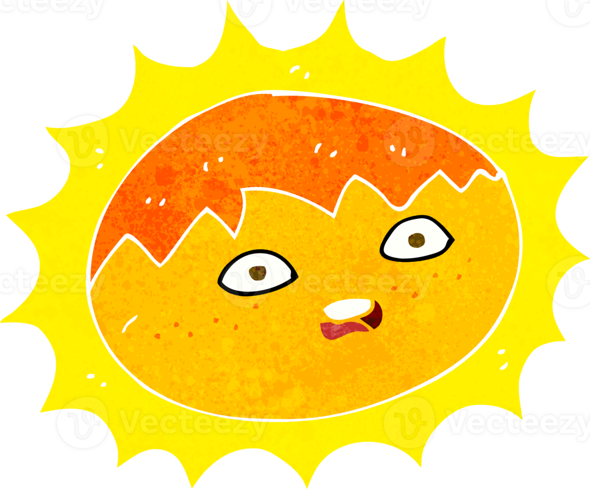 cartoon sun drawing png