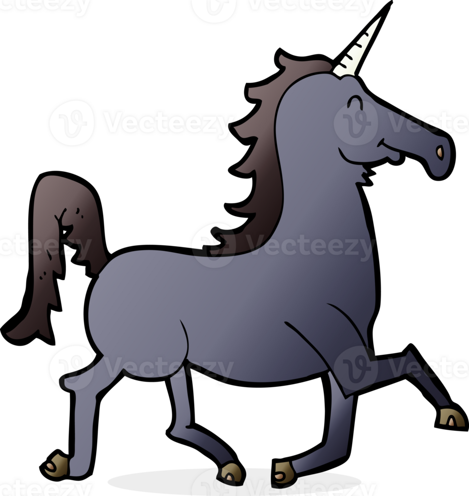 cartoon unicorn drawing png