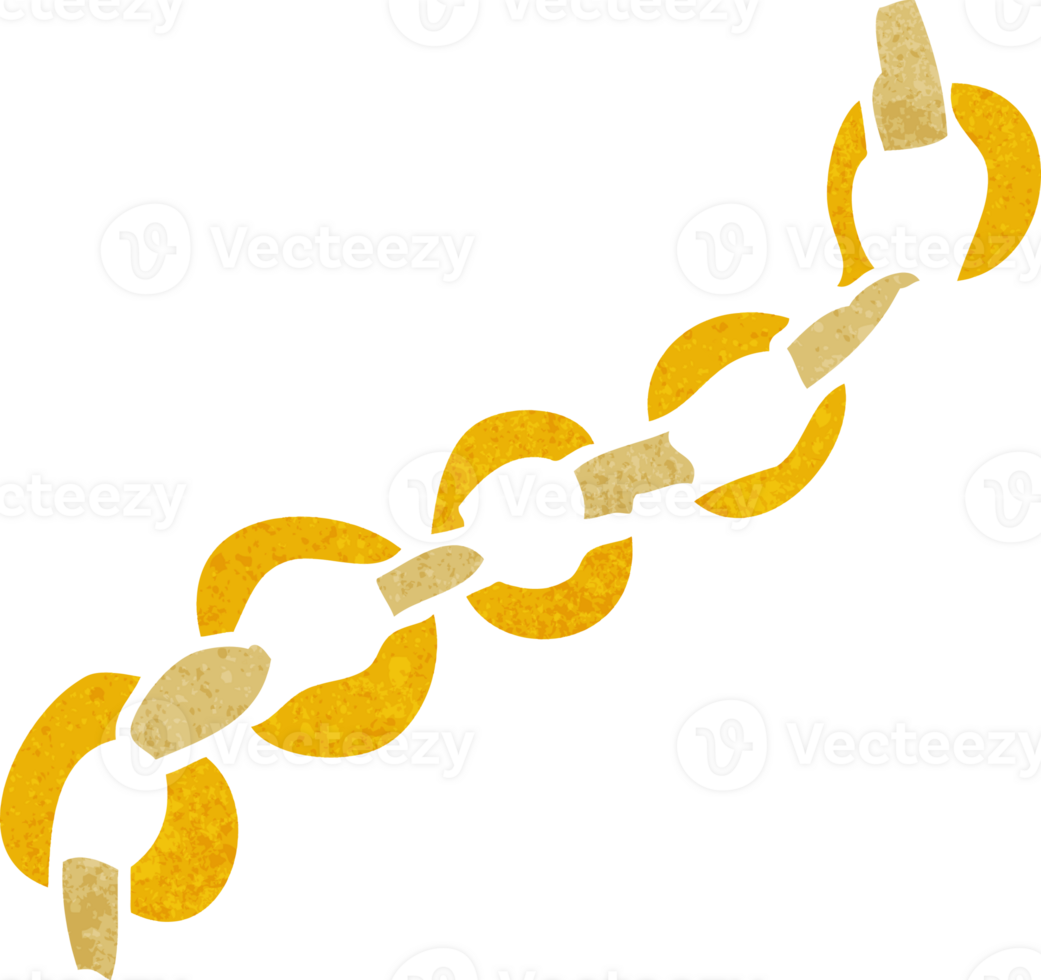 cartoon chain drawing png