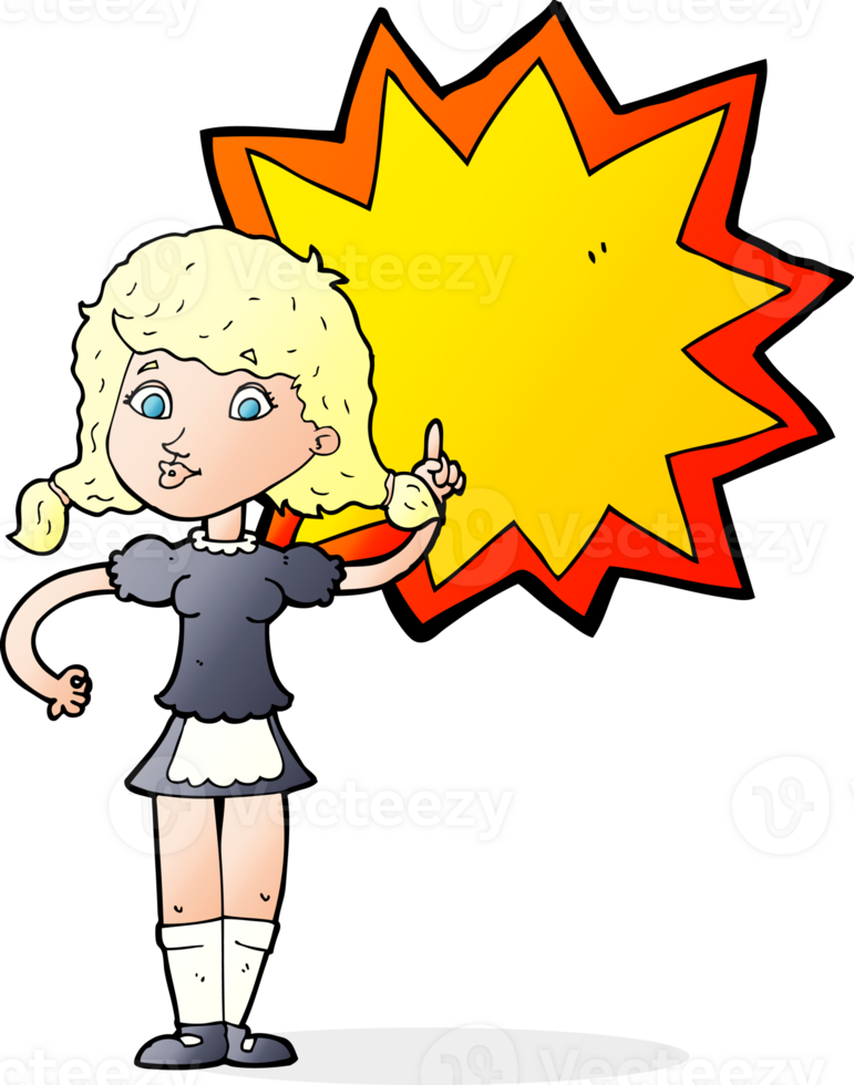 cartoon waitress drawing png