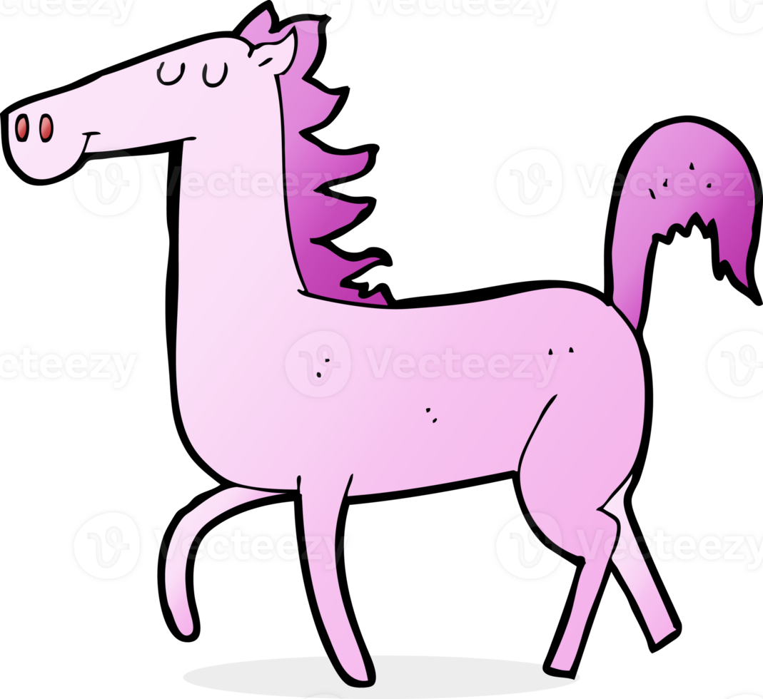 cartoon horse drawing png
