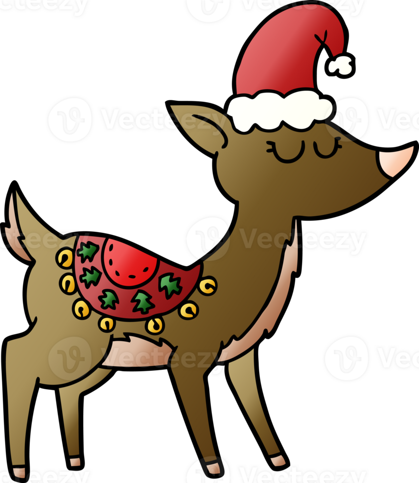 cartoon reindeer drawing png
