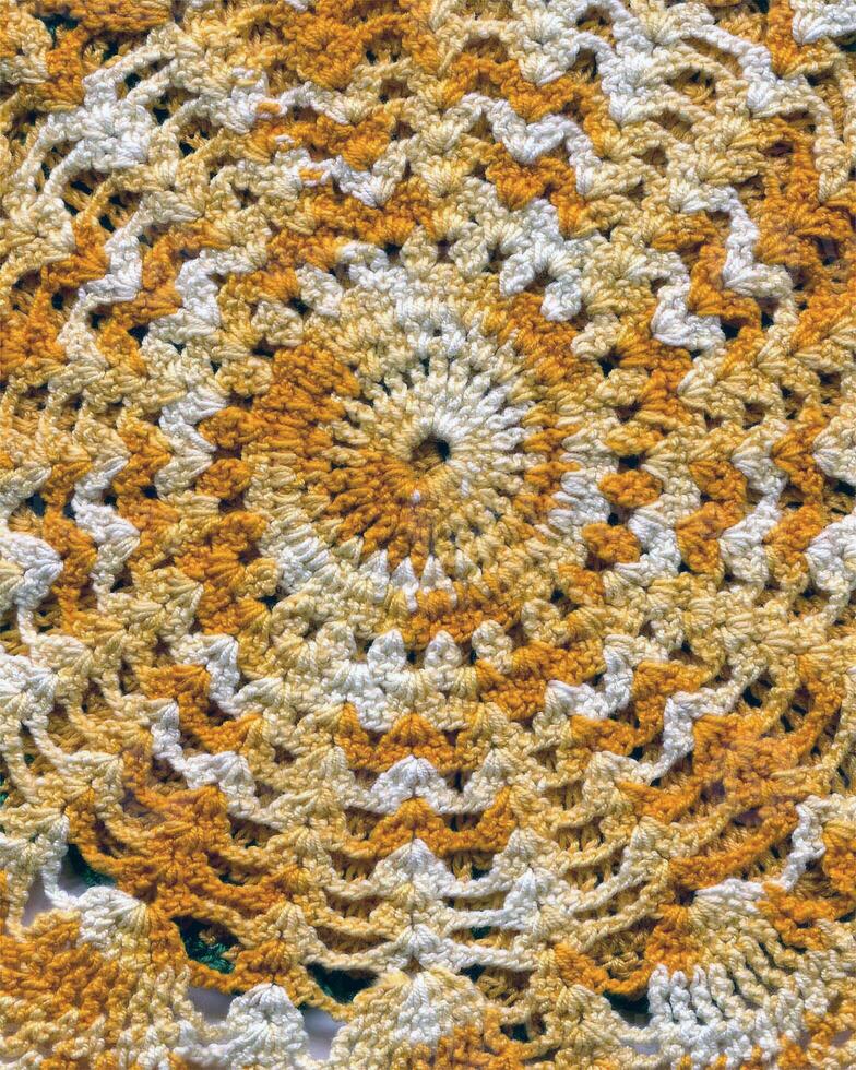 Abstract fabrics background. Textile decoration close view photo