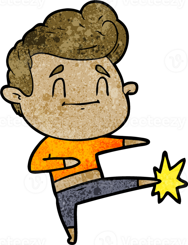 happy cartoon man drawing png