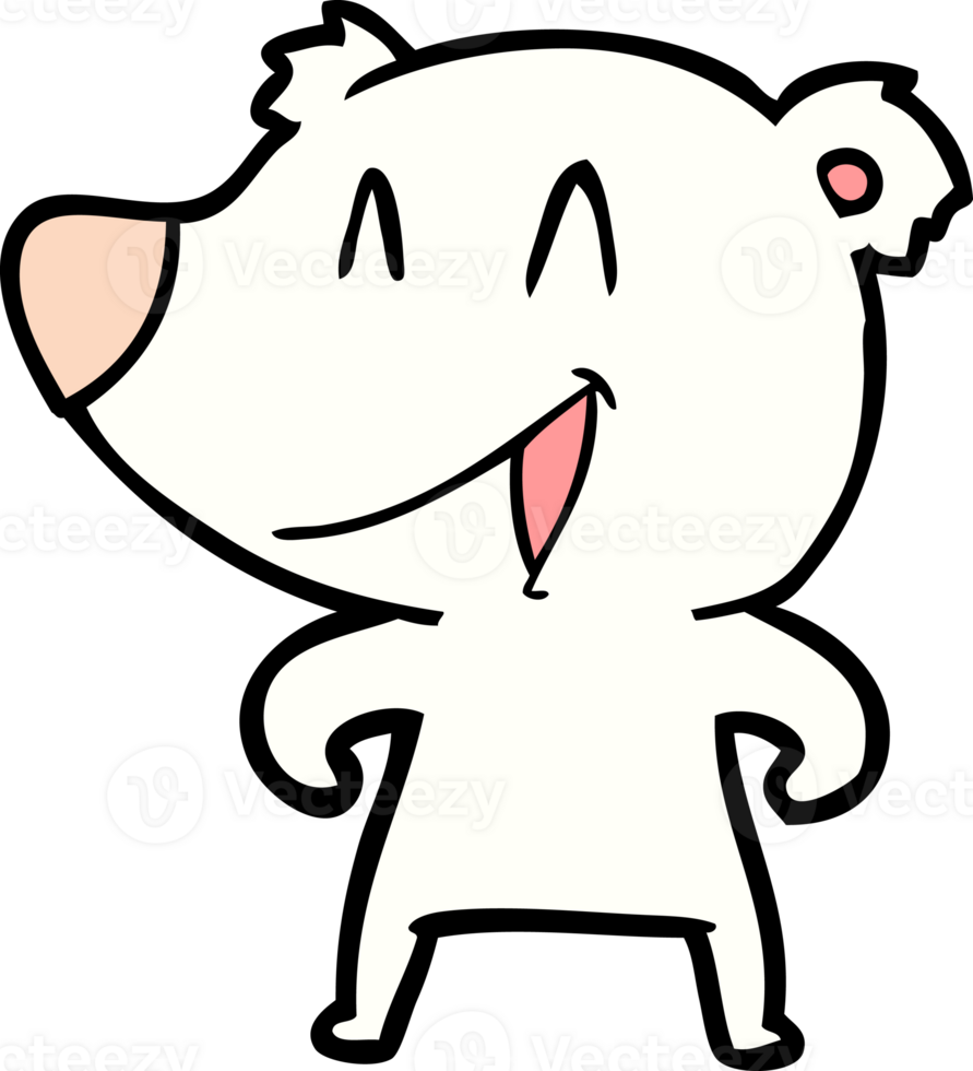 polar bear cartoon drawing png