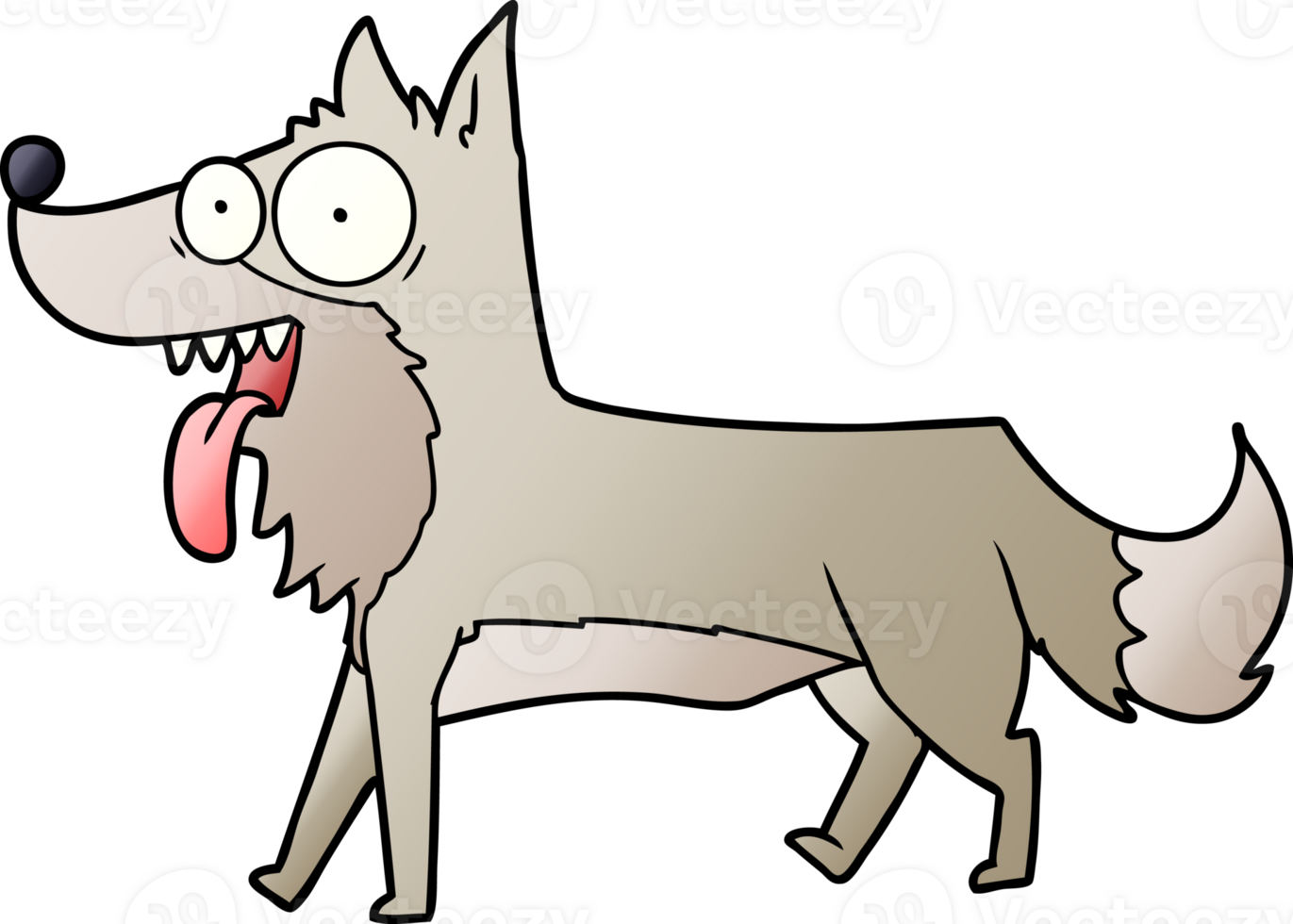 cartoon happy dog drawing png