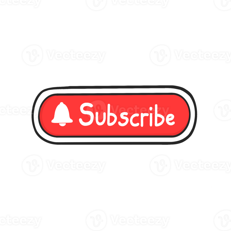 Subscribe Button Clipart Sticker Transparent Background png