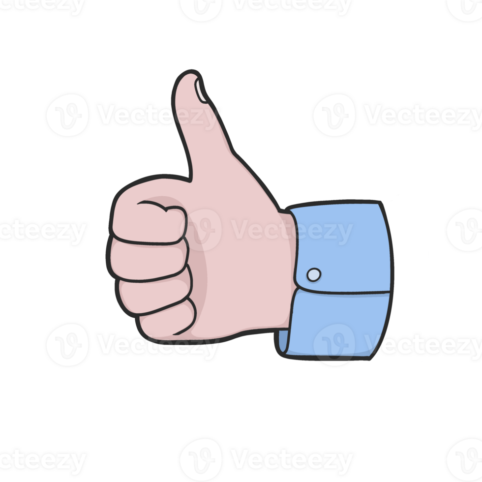 Thumb Up Clipart Sticker Transparent Background png