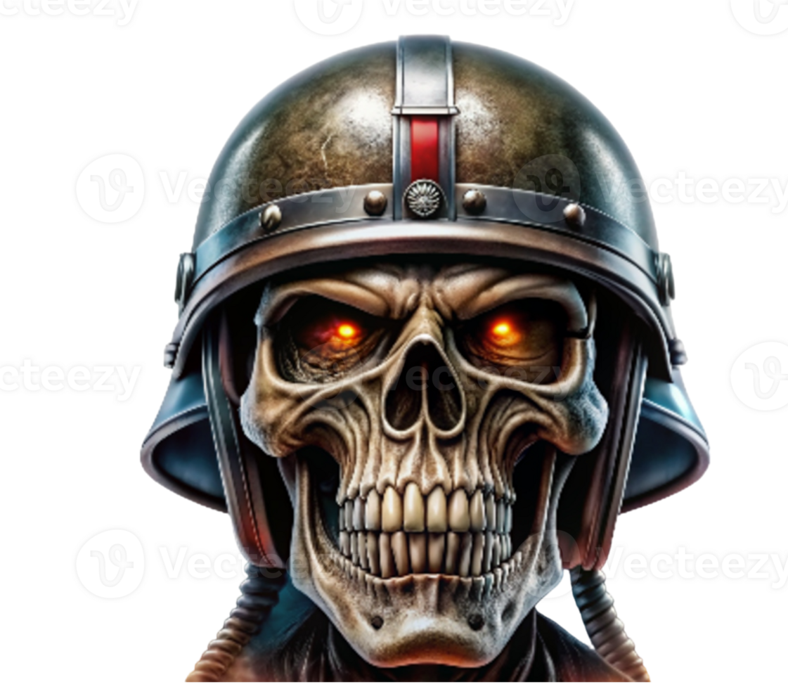 Flaming skull wearing warrior helmet logo mascot png