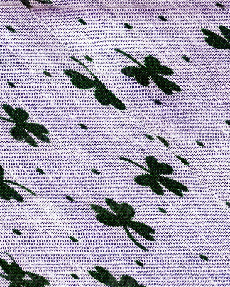 Abstract fabrics background. Textile decoration close view photo
