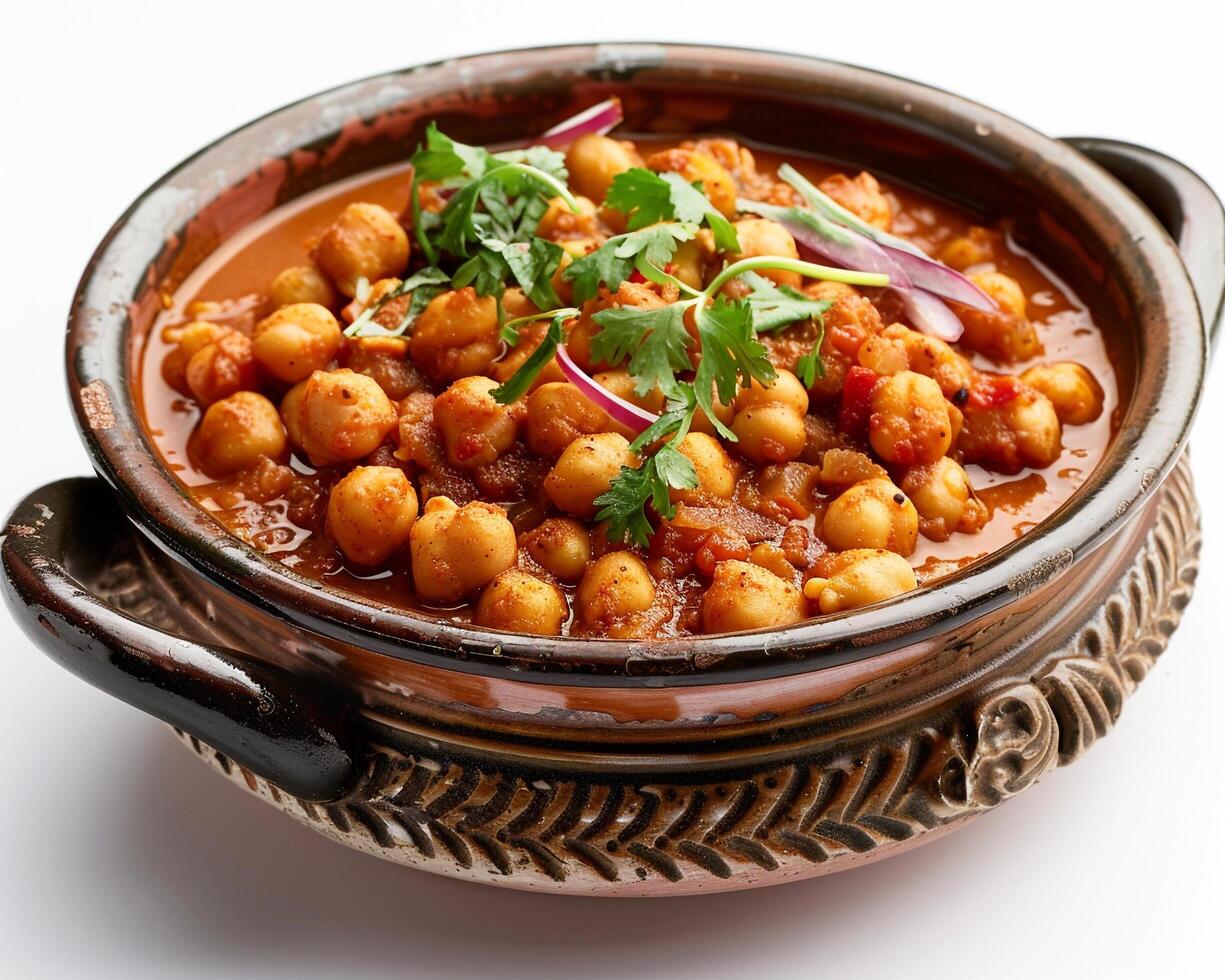 chickpeas in a curry photo