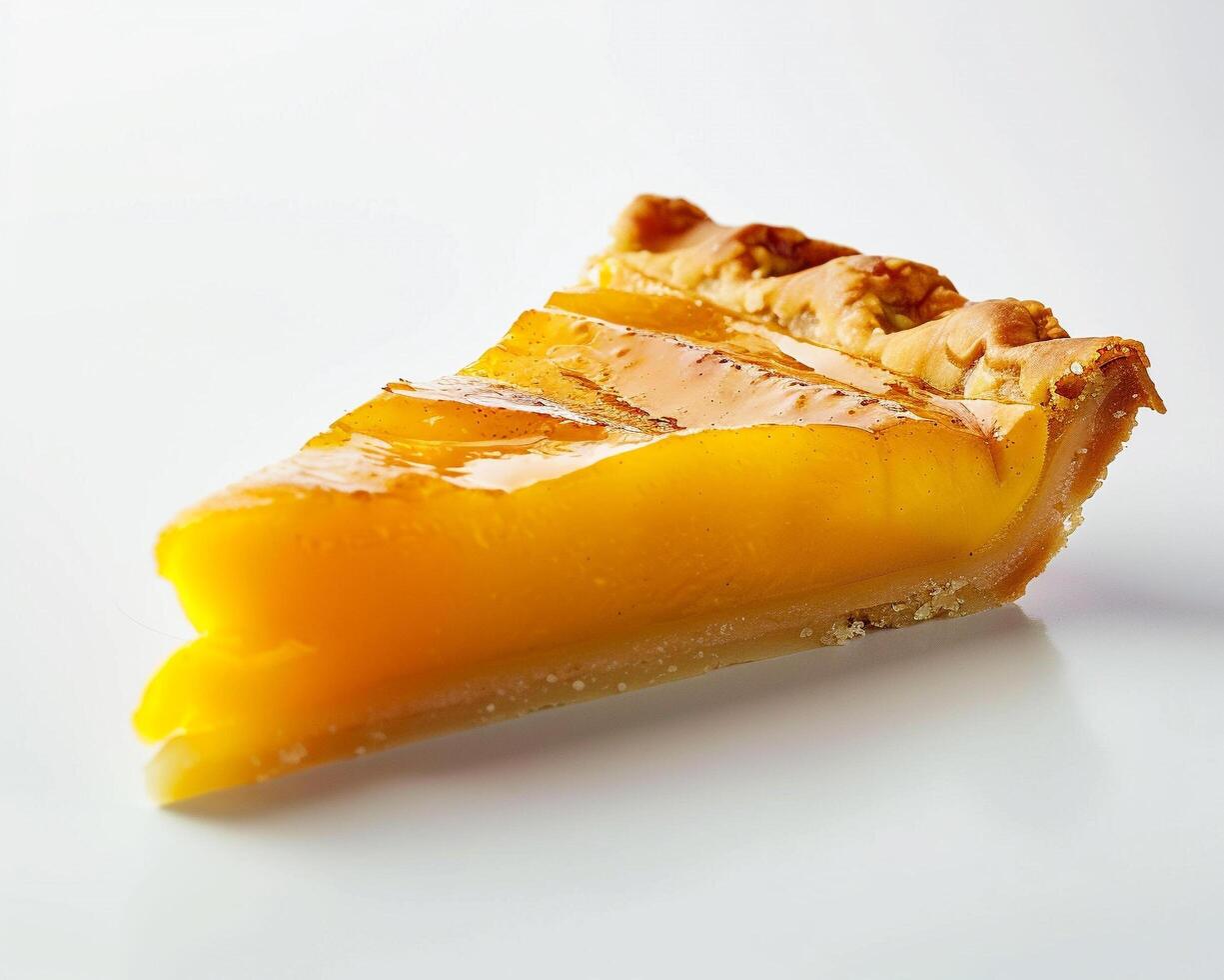 A Slice of Pie on a White Surface photo