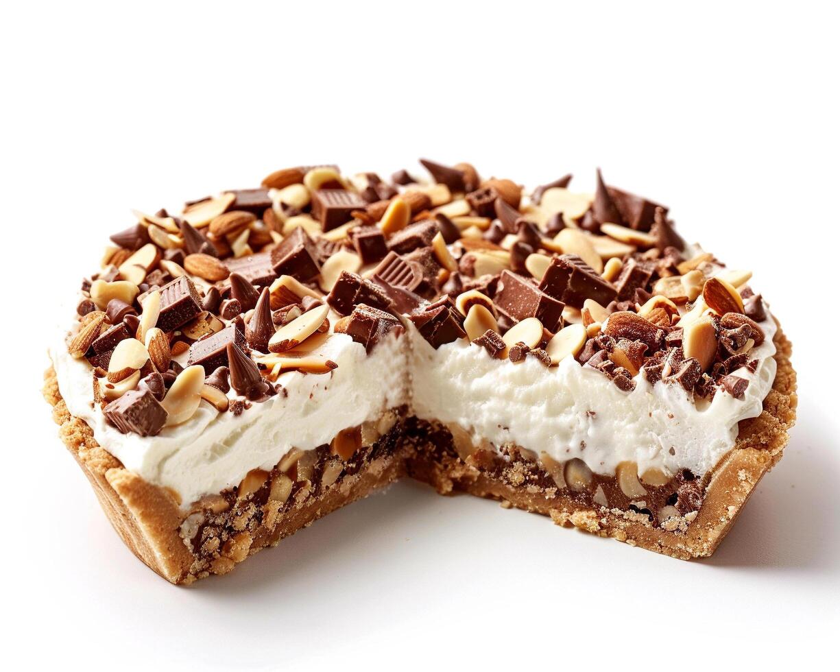 a slice of pie with a piece missing photo