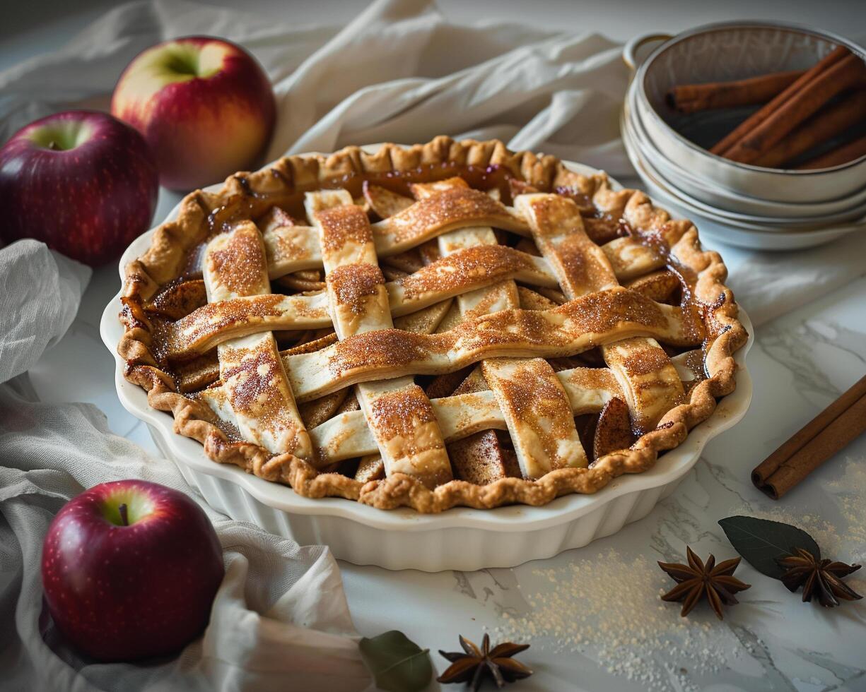 Apple Pie with Lattice Crust photo