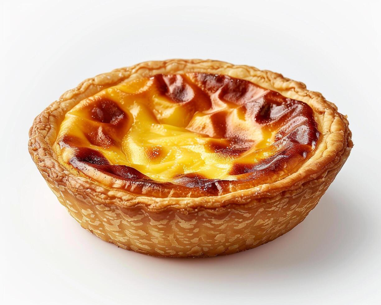 A pastry is shown on a white surface photo
