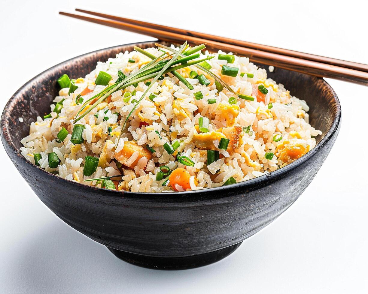 a bowl of rice photo