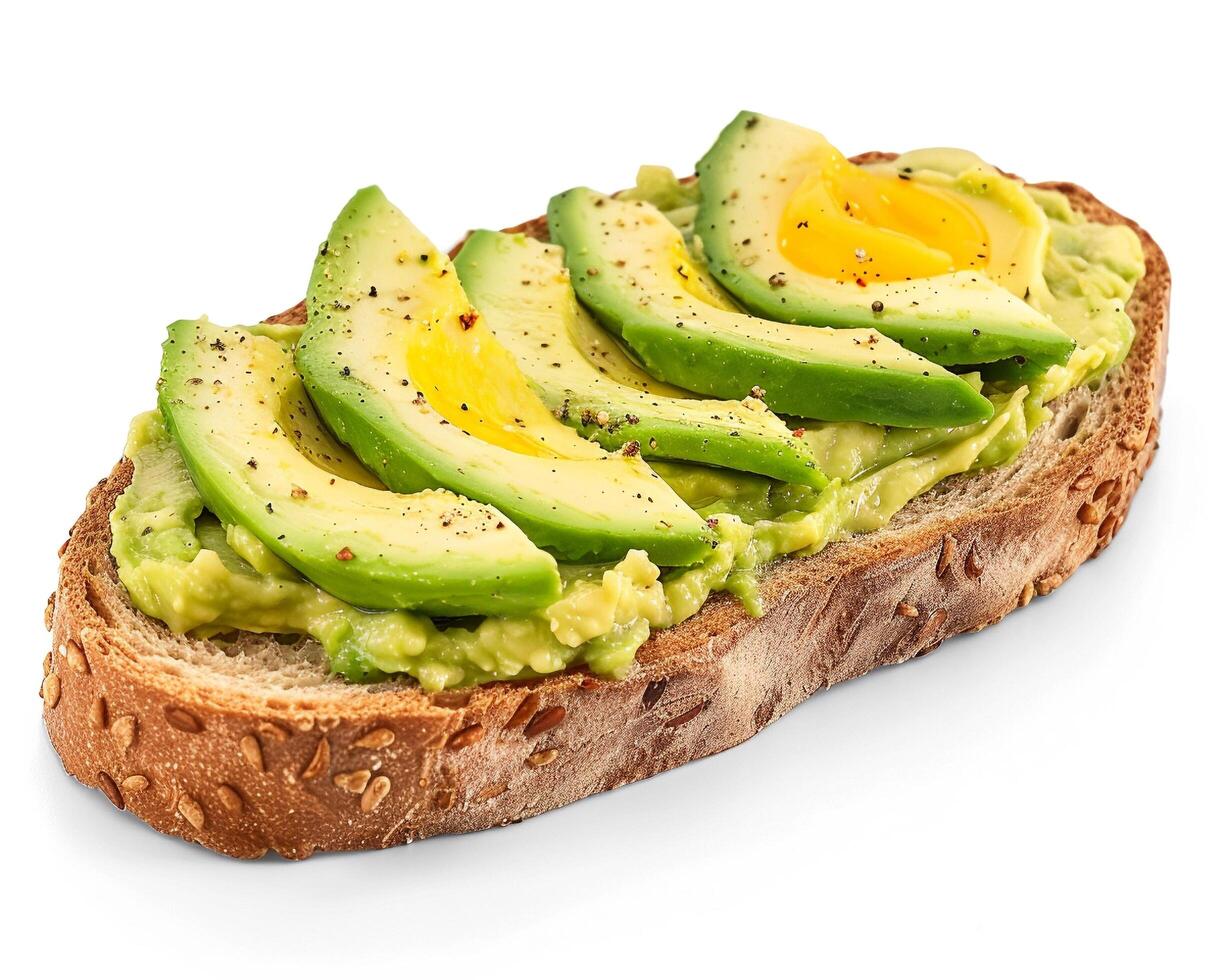 avocado toast with eggs photo