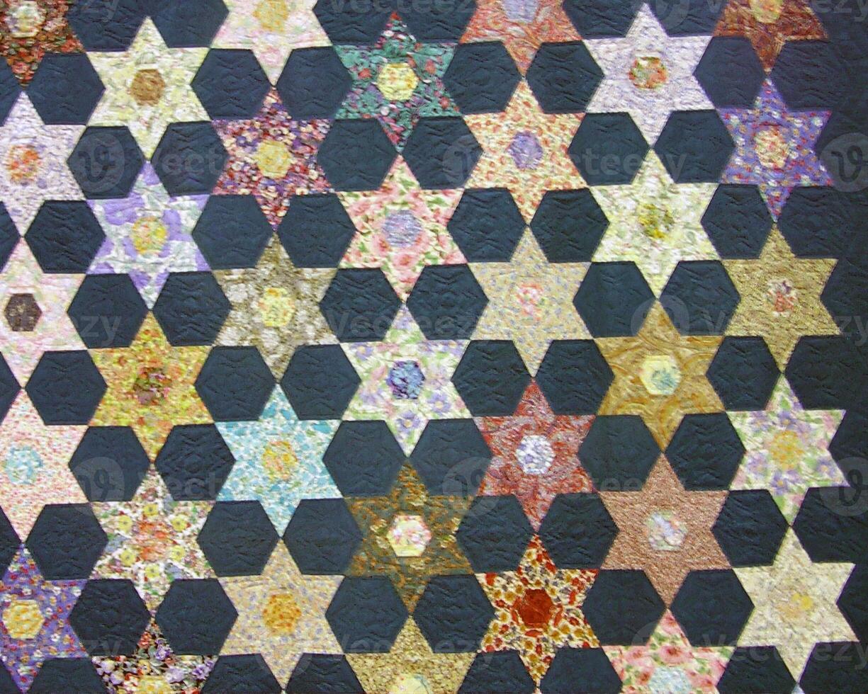 Abstract fabrics background. Textile decoration close view photo