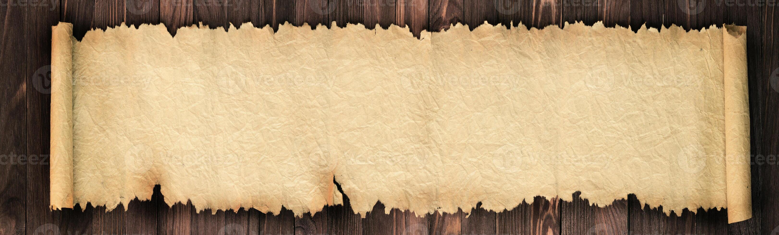 Old paper on the table as a background for text photo