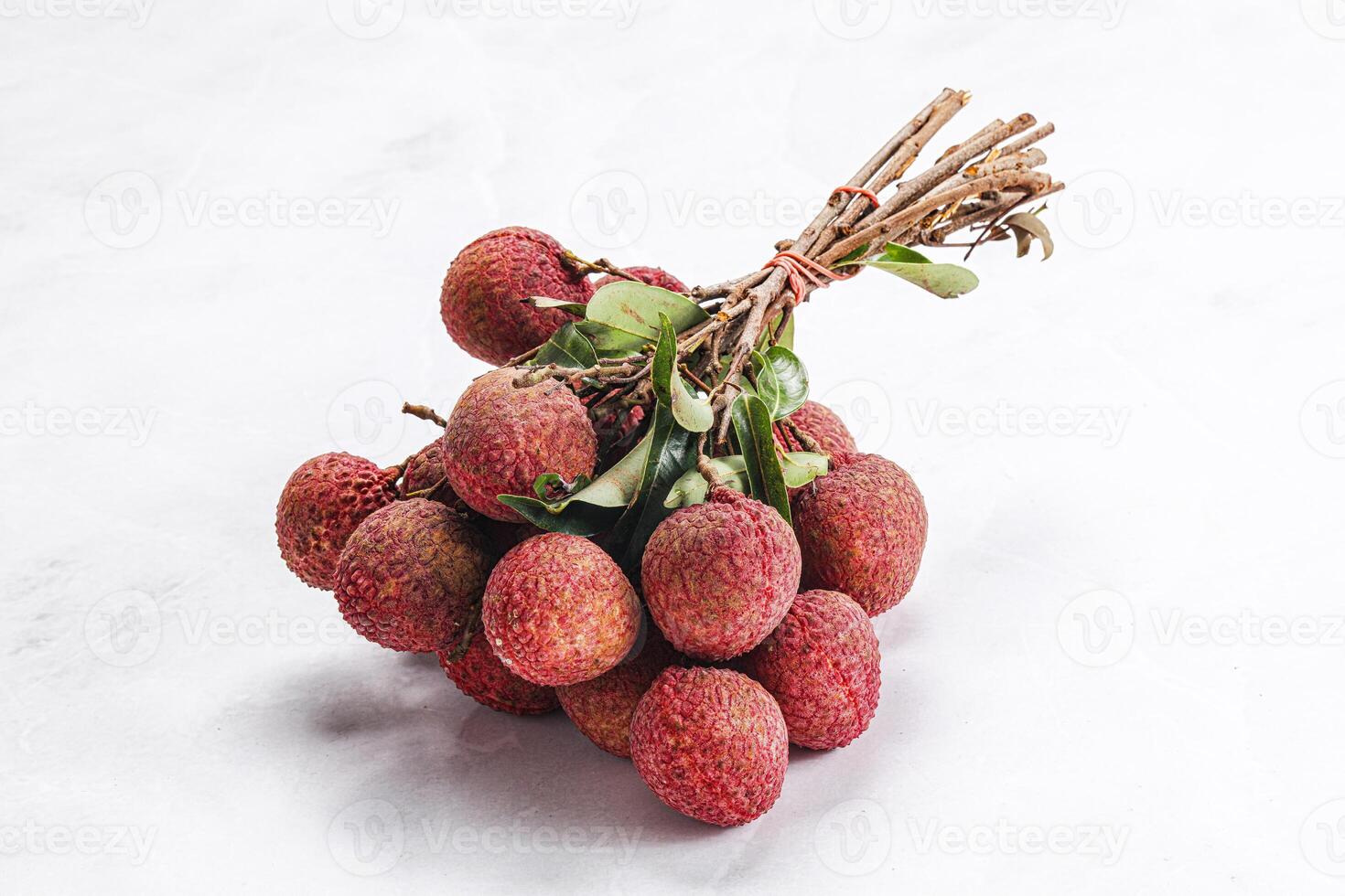 Sweet juicy tropical exotic lychee photo
