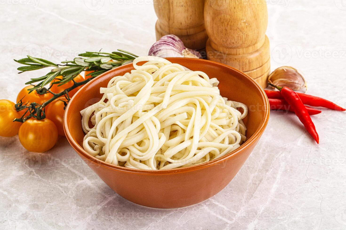 Traditiona Asian cuisine - Udon noodle photo