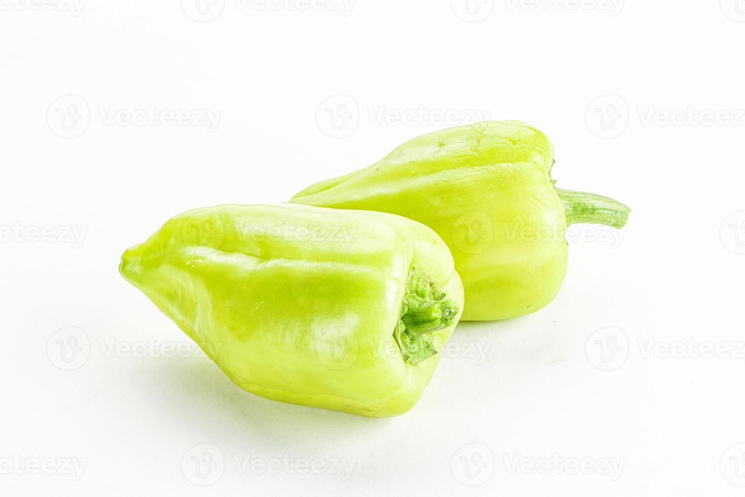 Green raw fresh bell pepper photo