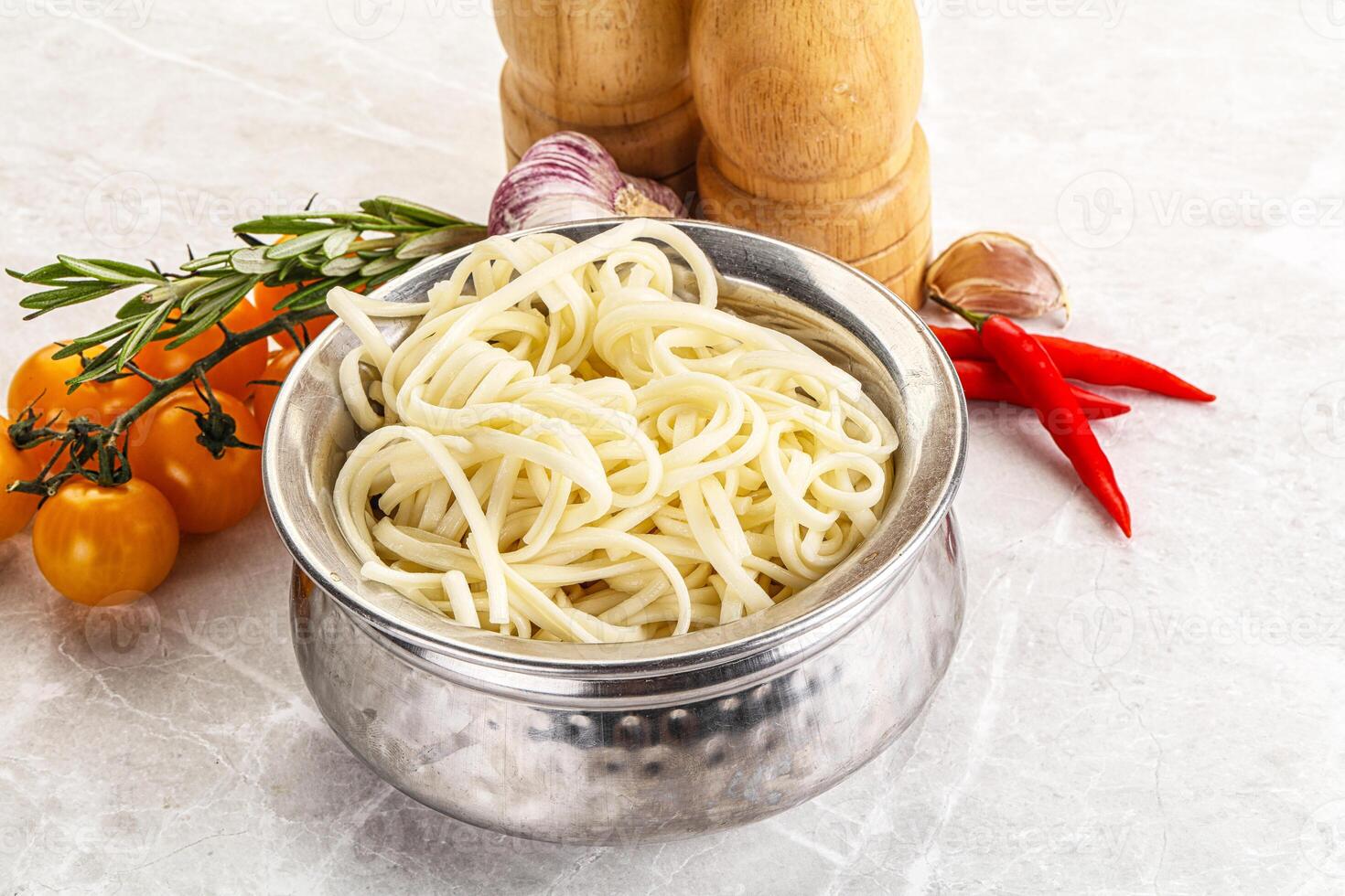 Traditiona Asian cuisine - Udon noodle photo
