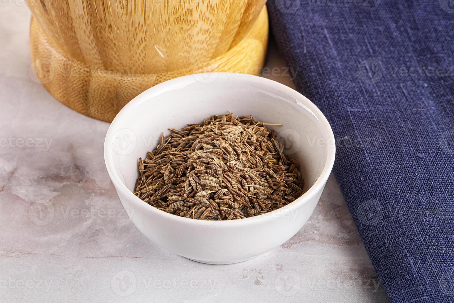 Zeera seeds in the bowl photo