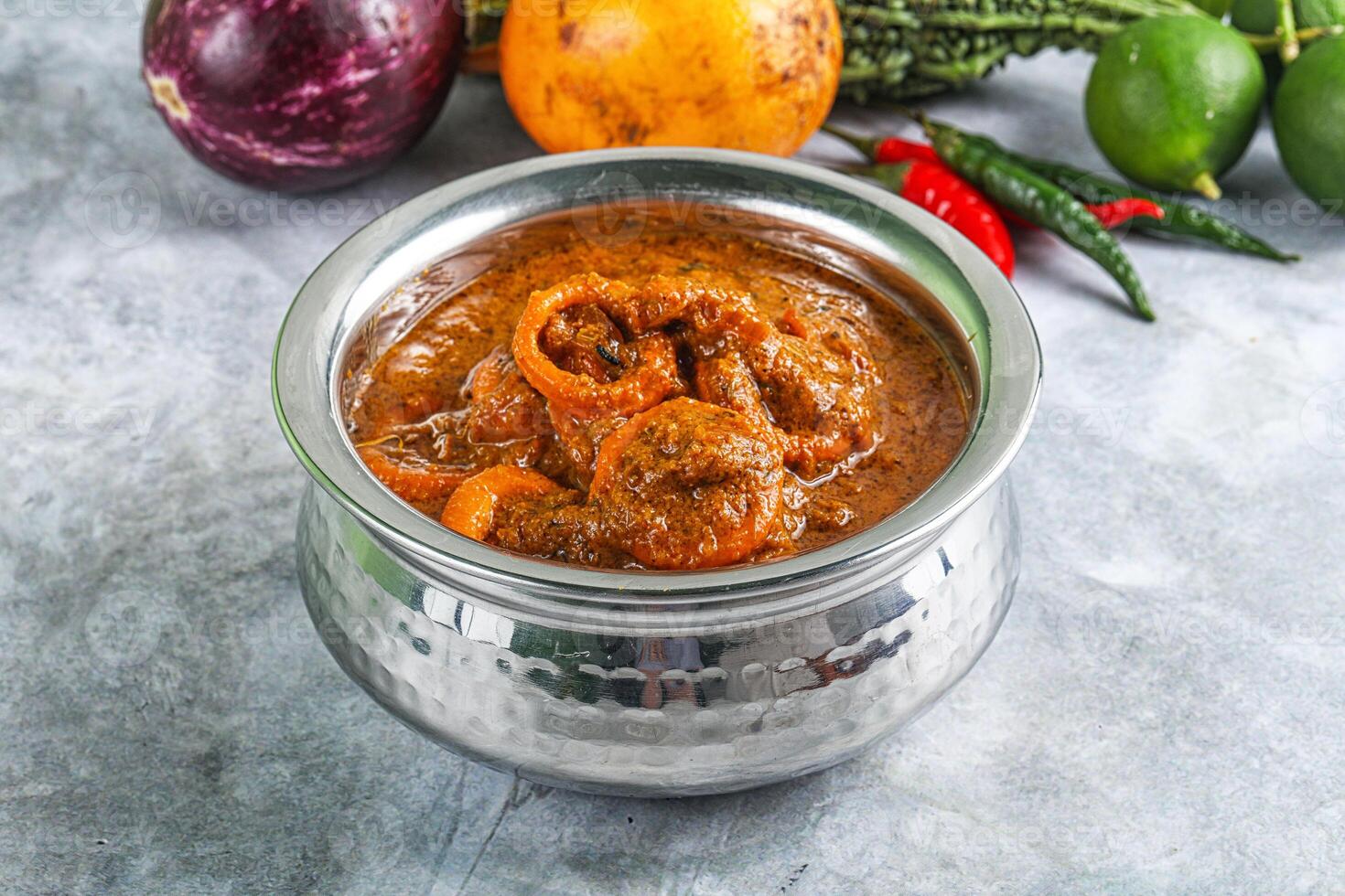 Indian cuisine - Masala with calamari photo