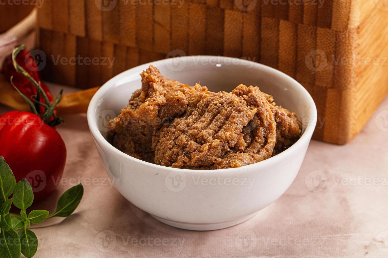 Liver Pate spread in the bowl photo